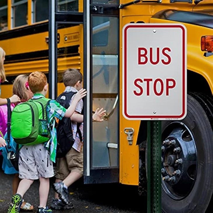 Easy To Identify Bus Stop Signs