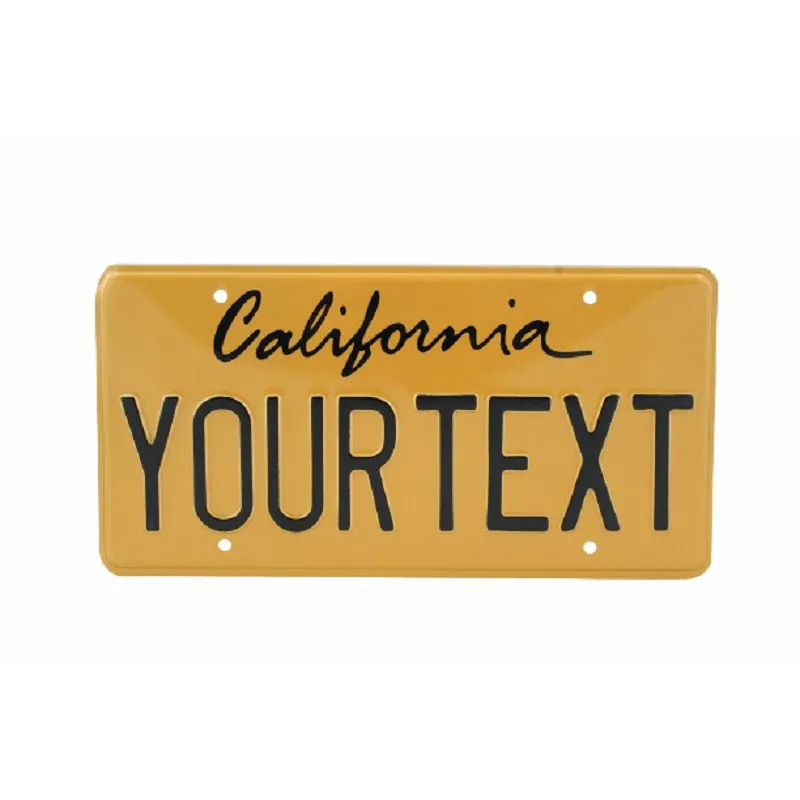 Ретро релефен регистрационен номер