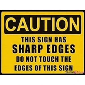 Warning Road Signage