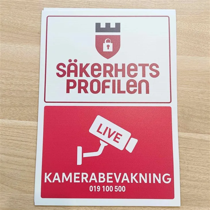 Метален отворен знак за наблюдение с персонализиран размер